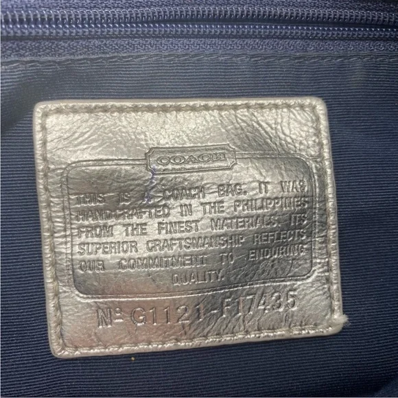 Coach Black and Silver Crossbody Bag - Picture 7 of 8